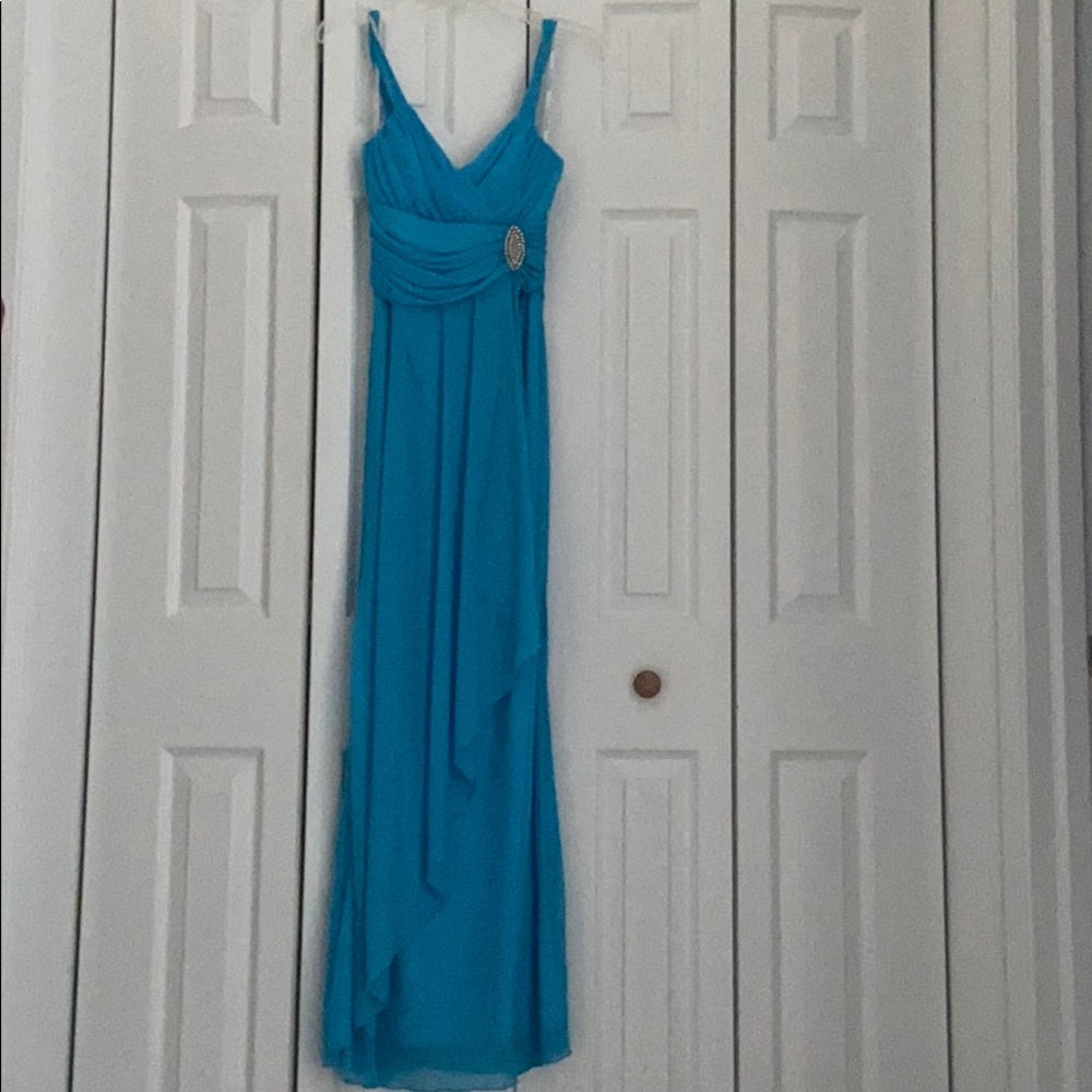 Beautiful blue formal dress.